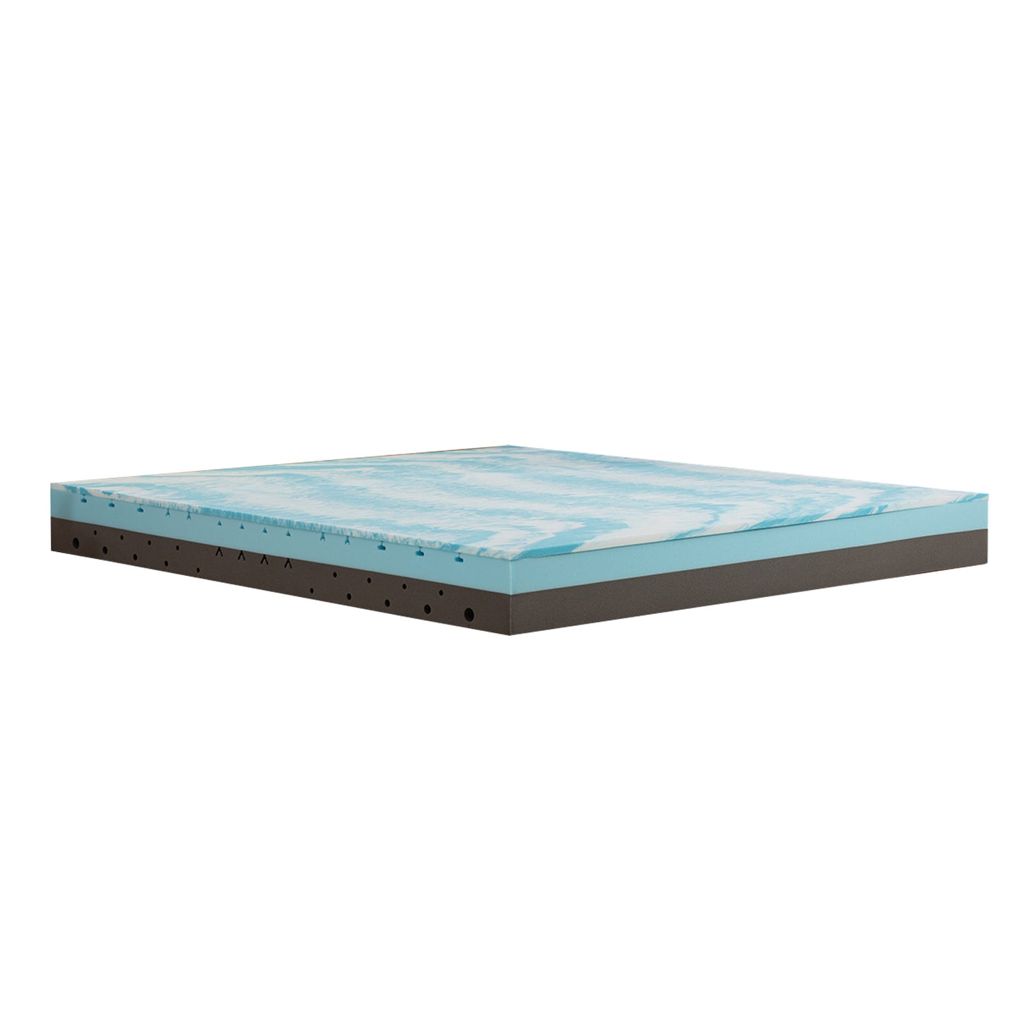 4 in 1 Mattress, Ergonomic 7-zone gel memory foam mattress